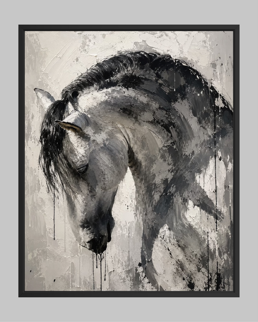 El caballo revela lo invisible | Oleo sobre tela
