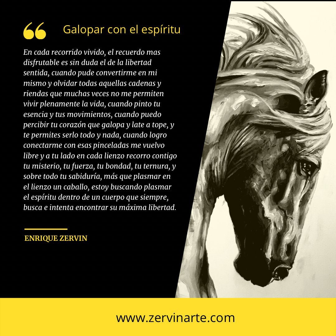 Galopar con el espíritu - Enrique Zervin Arte Ecuestre