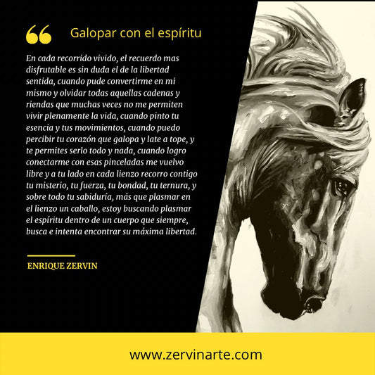 Galopar con el espíritu - Enrique Zervin Arte Ecuestre