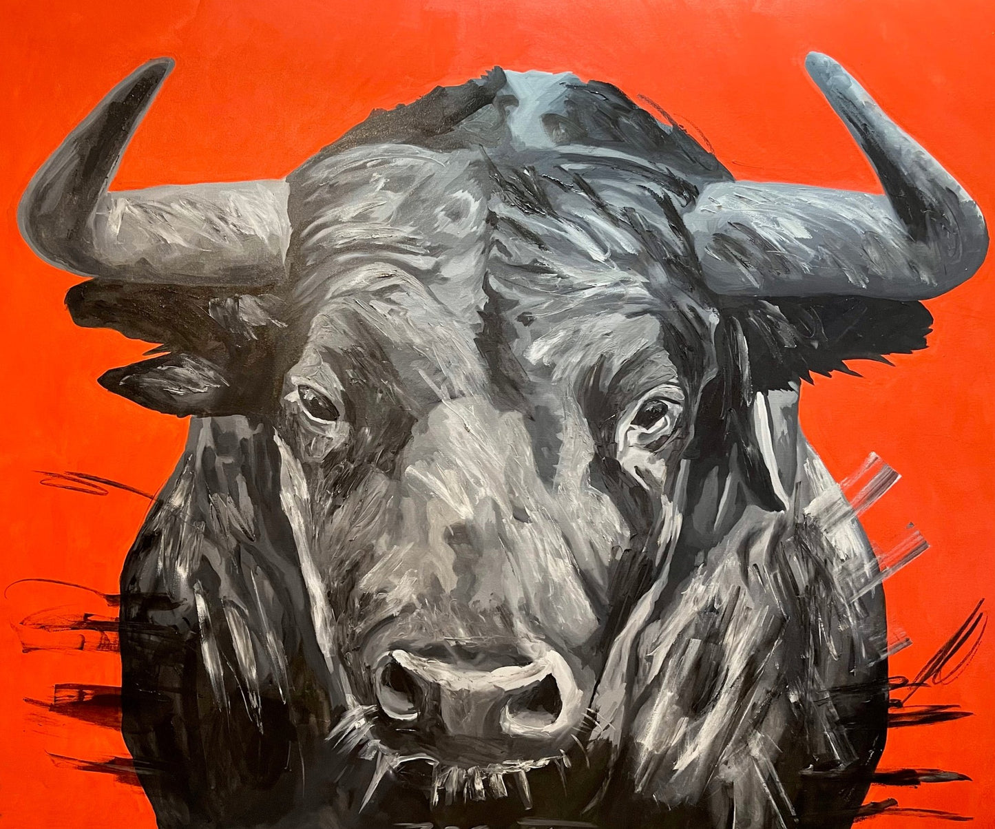 Toro Rojo II - Enrique Zervin Arte Ecuestre