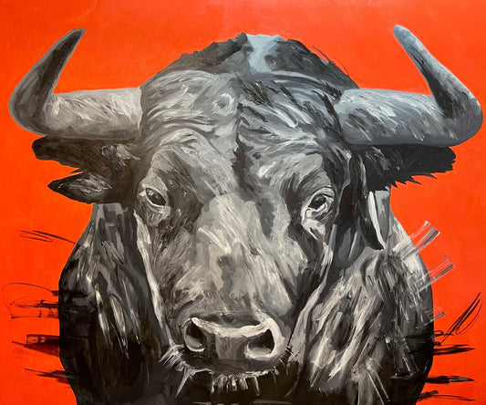 Toro Rojo II - Enrique Zervin Arte Ecuestre